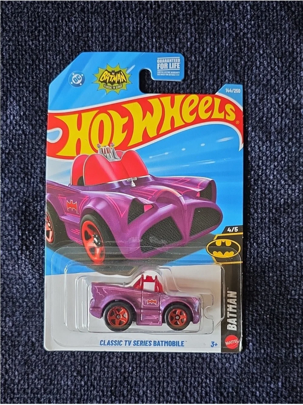 Hot Wheels Batman Classic TV Series Batmobile - Purple/Red